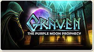game image for Graven: The Purple Moon Prophecy, title and some elements by Neale Sourna